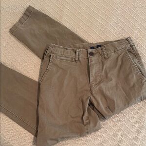 American Eagle Mens Flex Original Straight Lived-In Khaki Chinos Pants